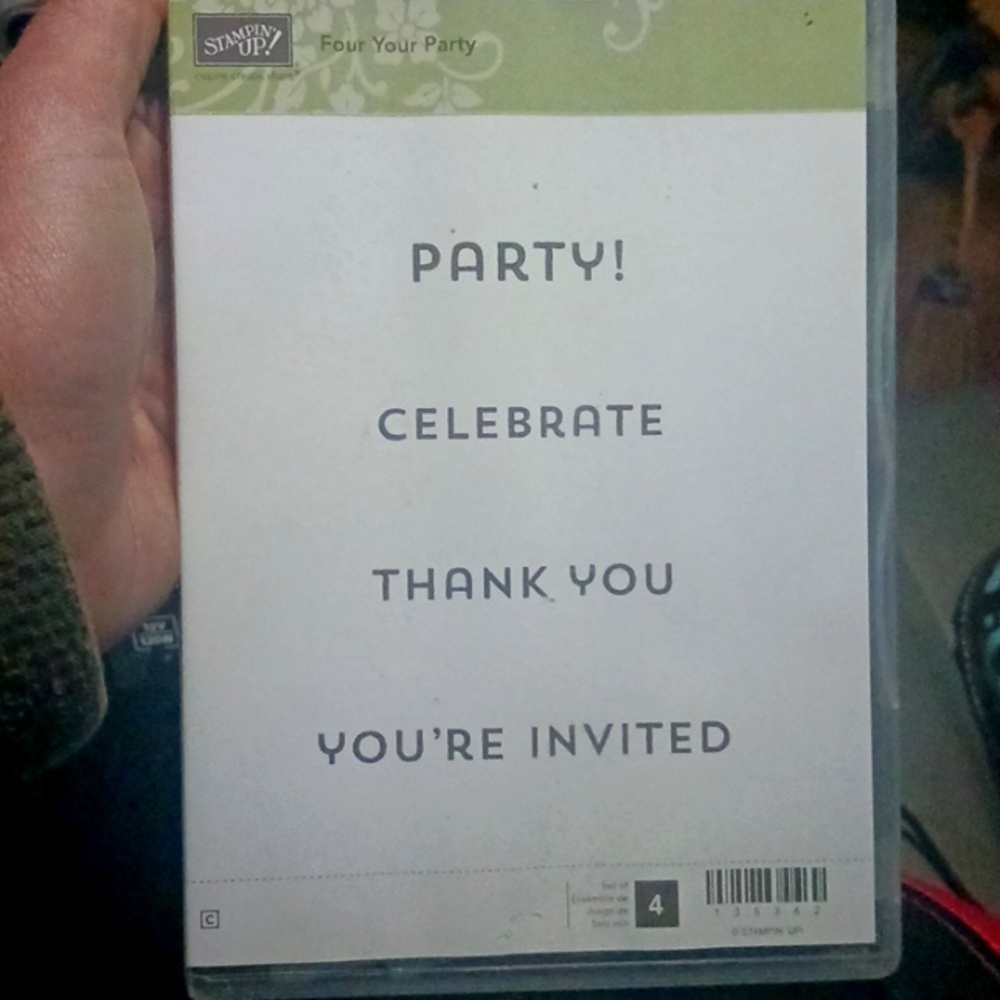 🔹️Stampin'Up! Four Your Party stamp set of 4